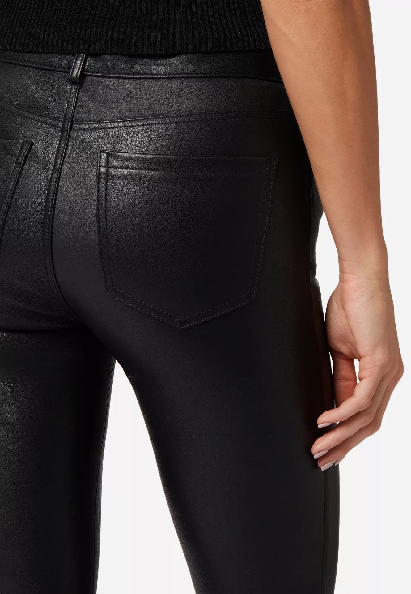 PND (Stretch) aus Stretch Lamm Leder - 5-Pocket Optik, keine Fütterung mit hohem Tragekomfort